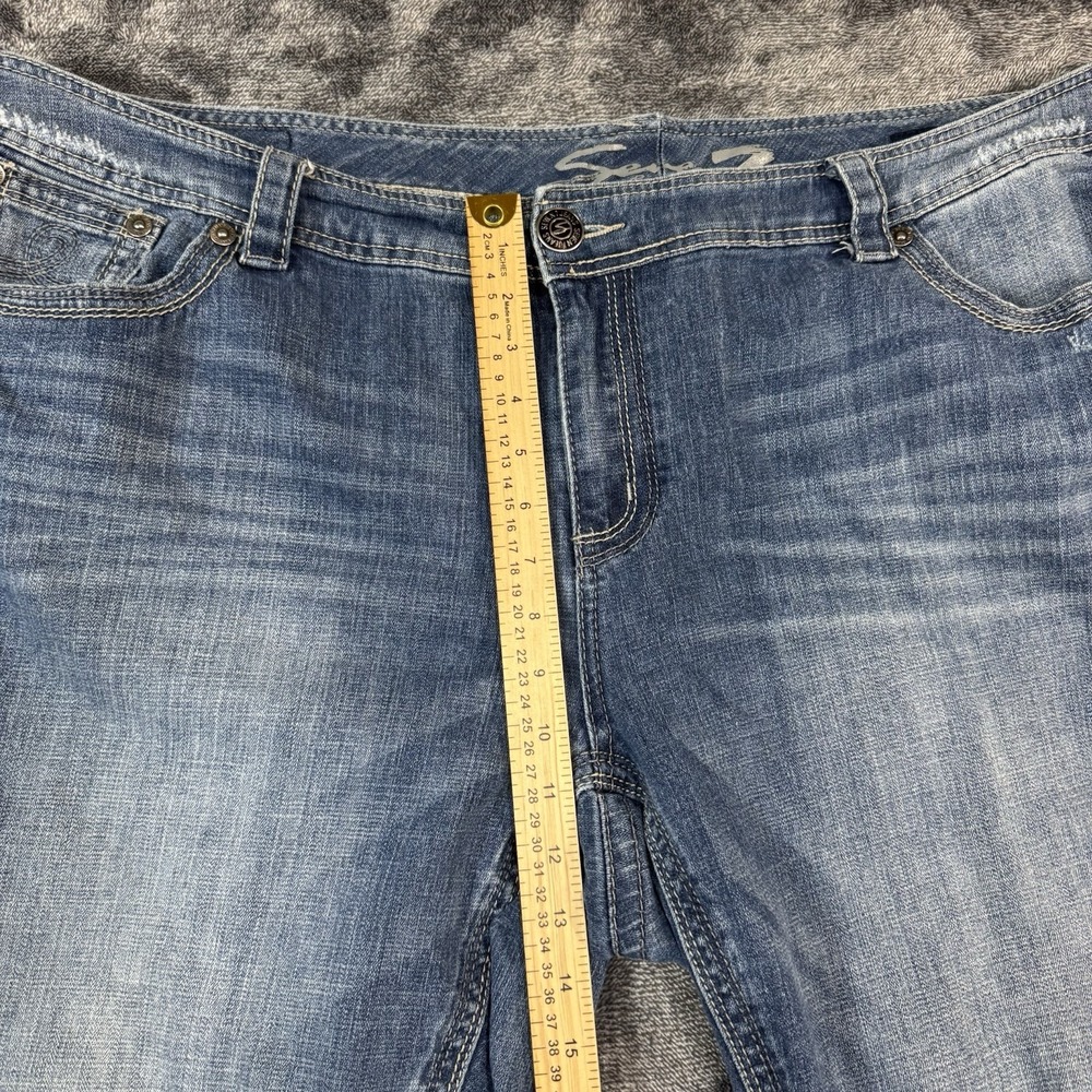 Seven7 Women's Jeans Classic Straight Denim Size 24 Inseam - Picture 3 of 12